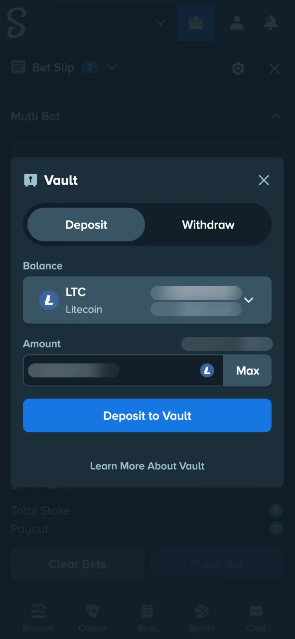 Stake platform allows funding through crypto and UPI.