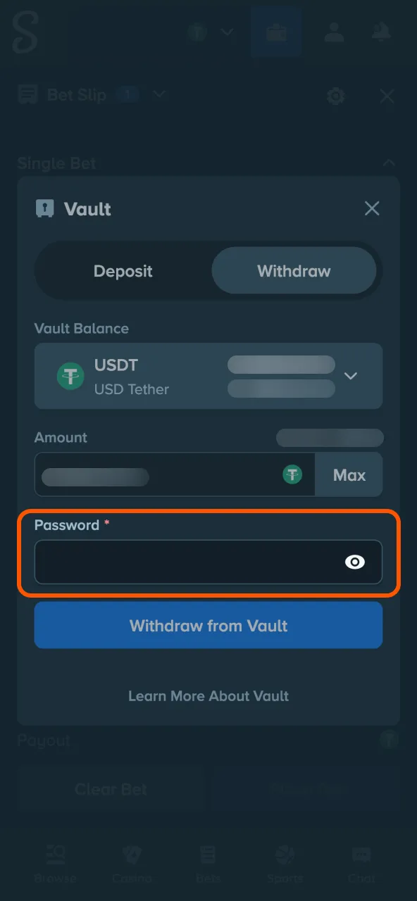 Double-check Stake withdrawal details to avoid errors.