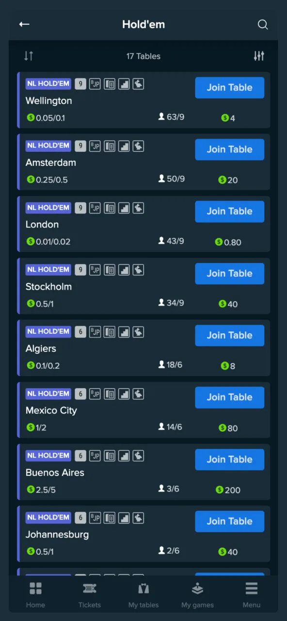 Practise Stake poker in demo mode risk-free.